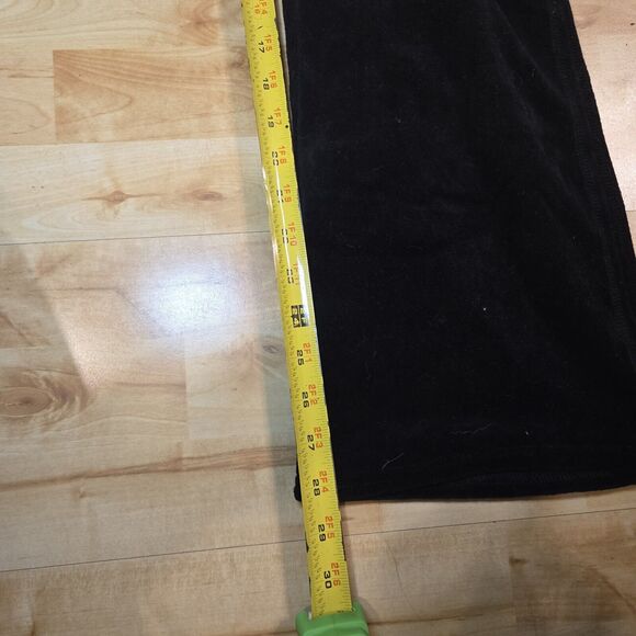 Echo Red Y2K Womens Black Velour Wide Leg Joggers Size XL - Picture 7 of 7